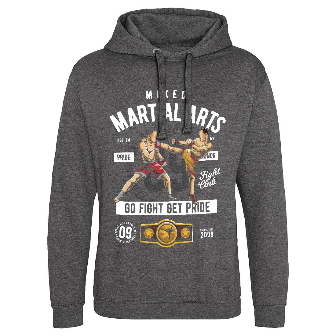 Mixed Martial Arts Mens Hoodie Without Pocket Sport C396