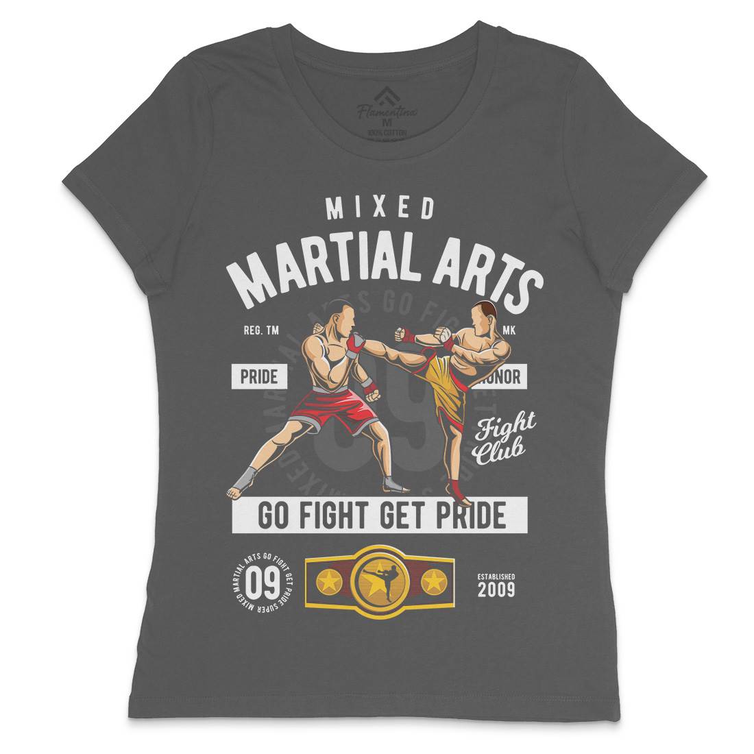 Mixed Martial Arts Womens Crew Neck T-Shirt Sport C396