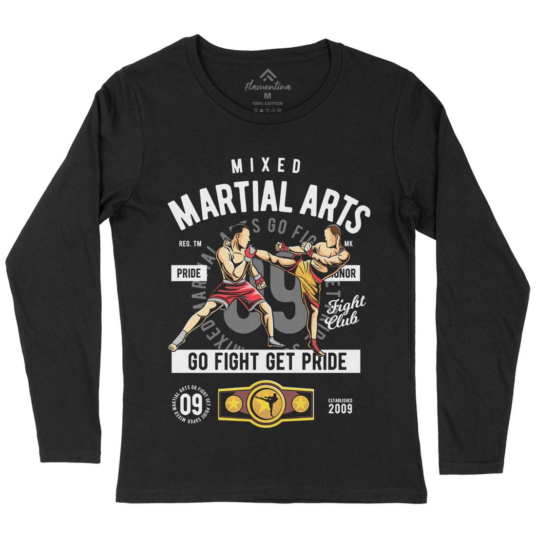 Mixed Martial Arts Womens Long Sleeve T-Shirt Sport C396