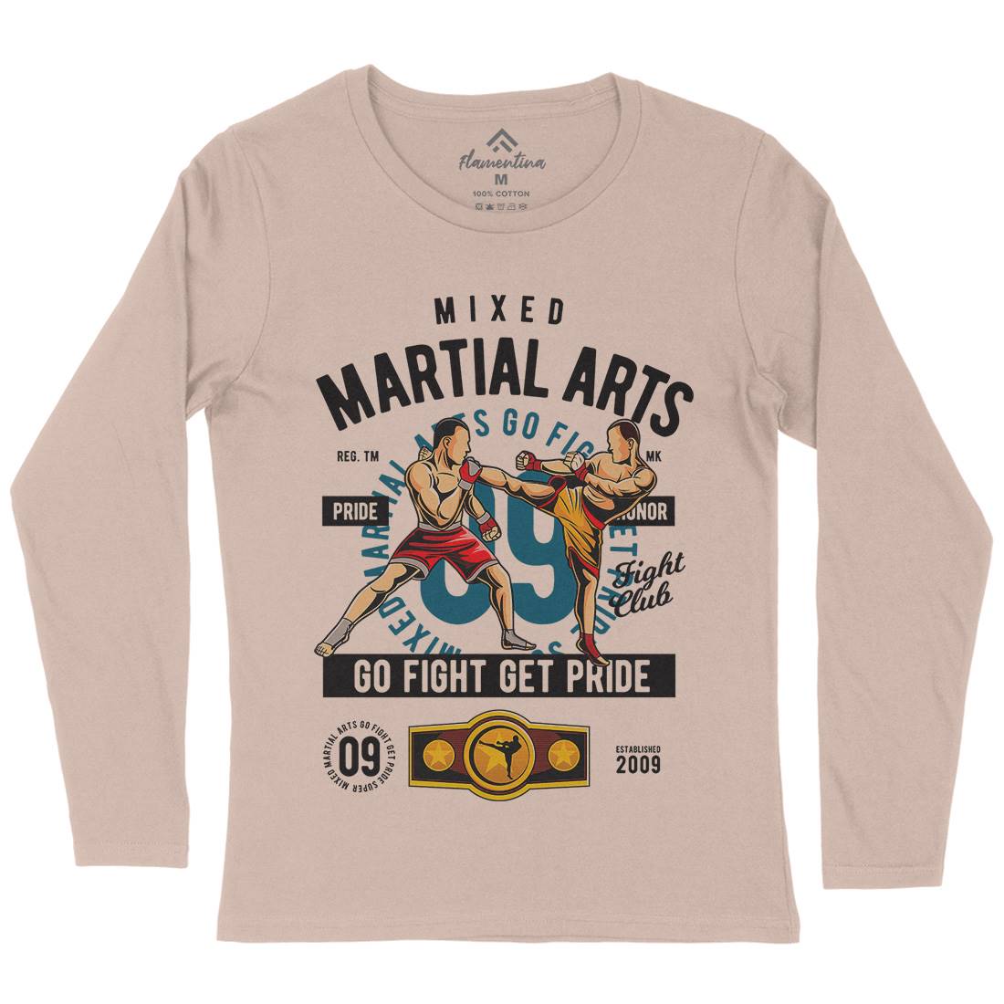 Mixed Martial Arts Womens Long Sleeve T-Shirt Sport C396