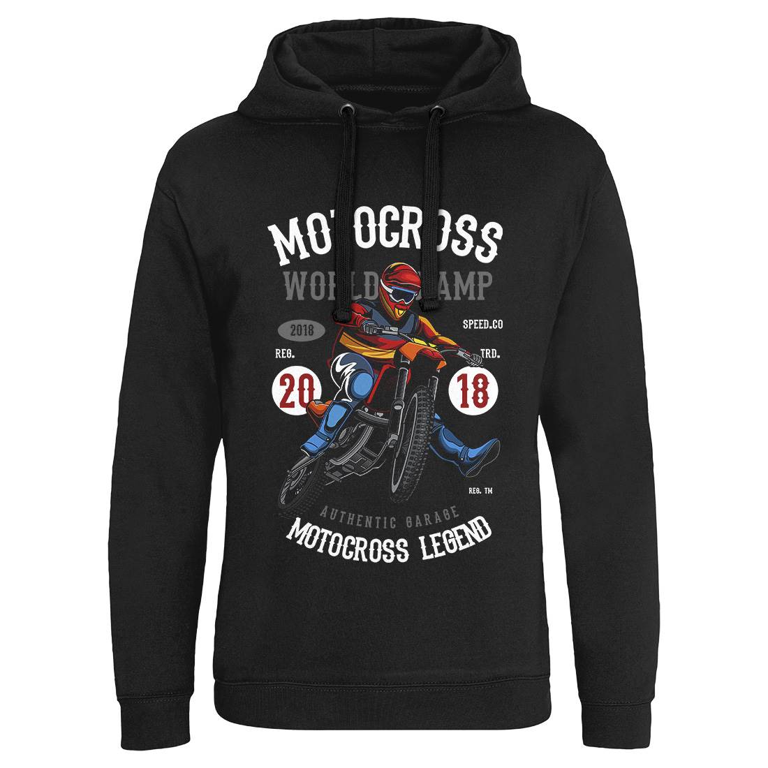 Motocross World Champ Mens Hoodie Without Pocket Motorcycles C398