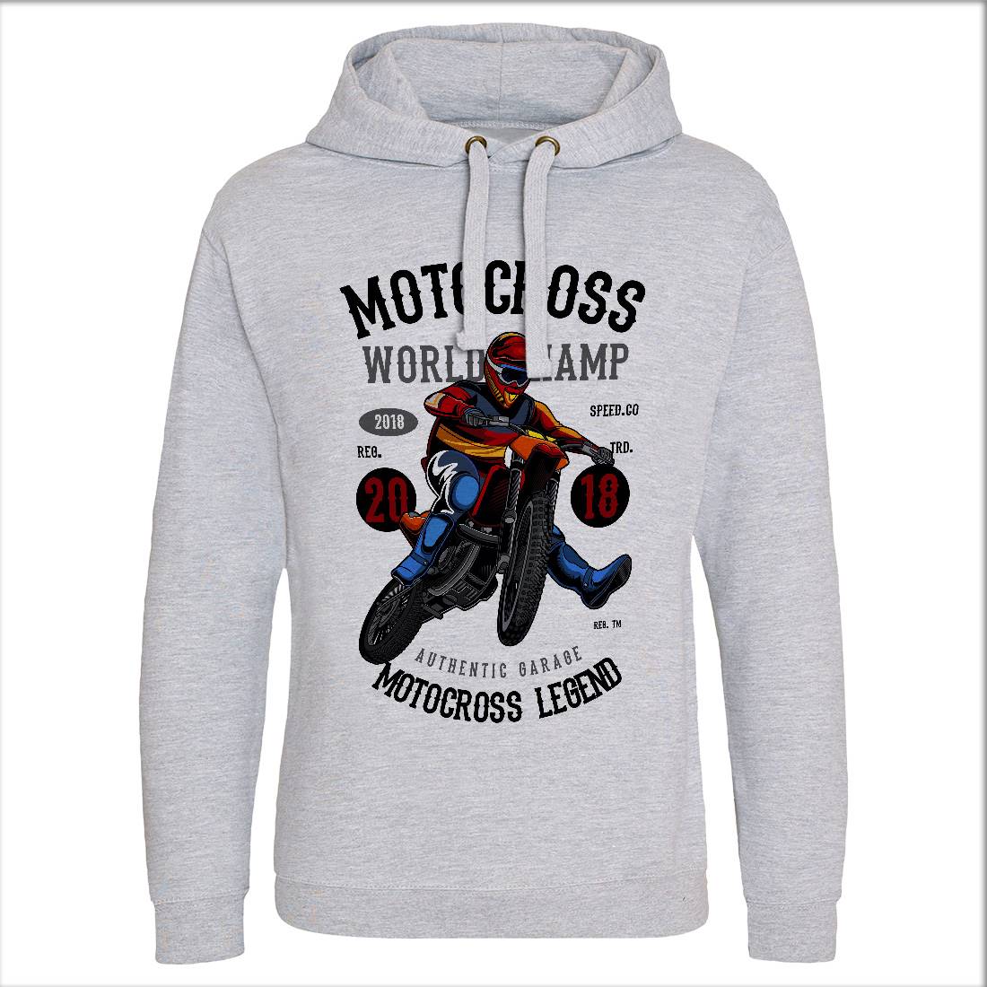 Motocross World Champ Mens Hoodie Without Pocket Motorcycles C398