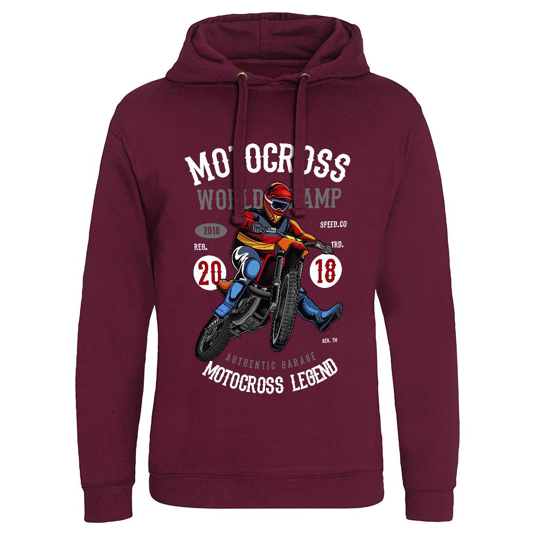 Motocross World Champ Mens Hoodie Without Pocket Motorcycles C398