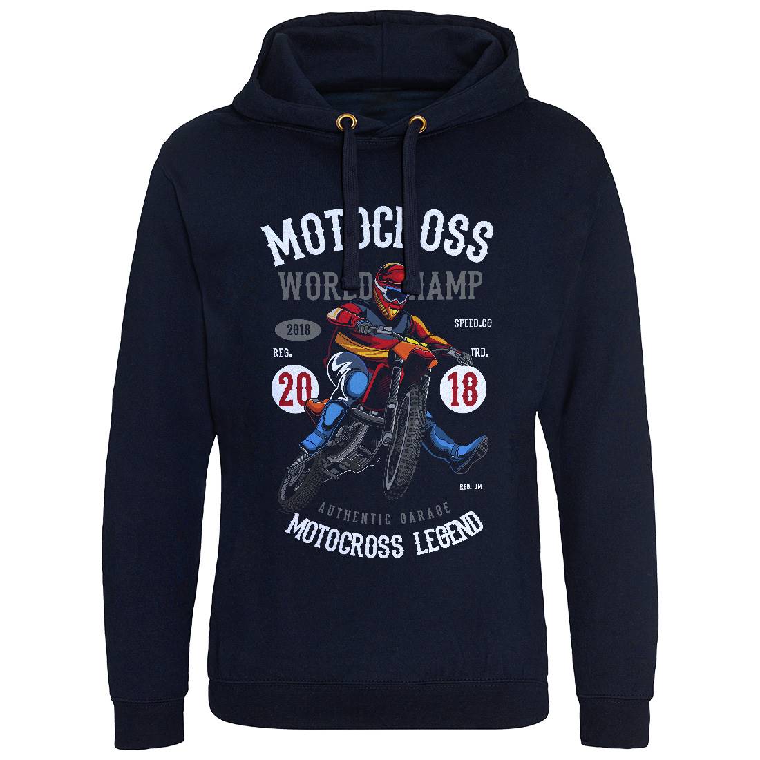 Motocross World Champ Mens Hoodie Without Pocket Motorcycles C398