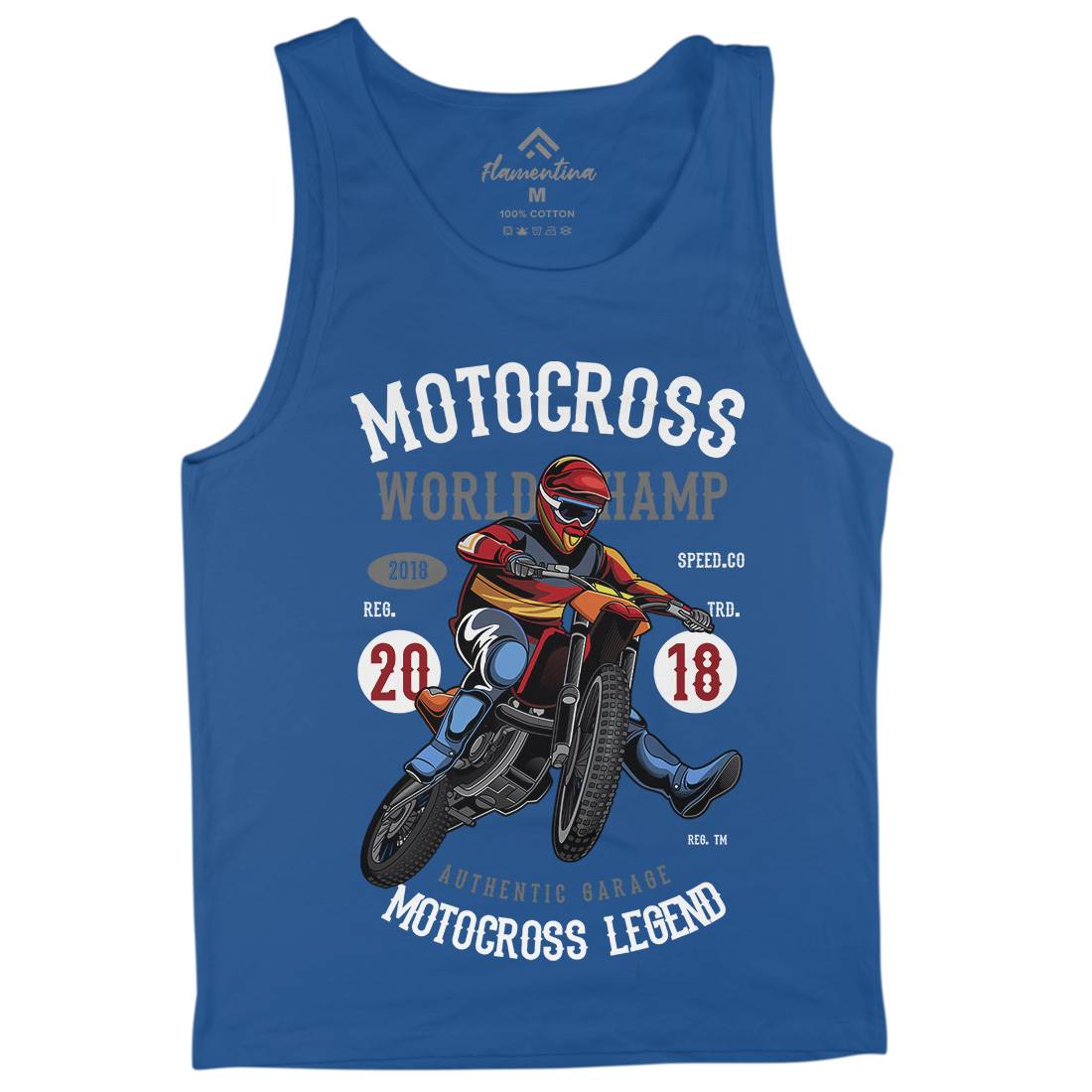 Motocross World Champ Mens Tank Top Vest Motorcycles C398