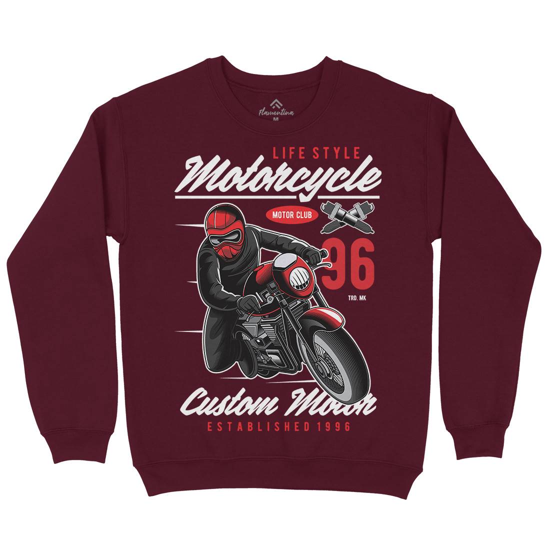 Lifestyle Kids Crew Neck Sweatshirt Motorcycles C399