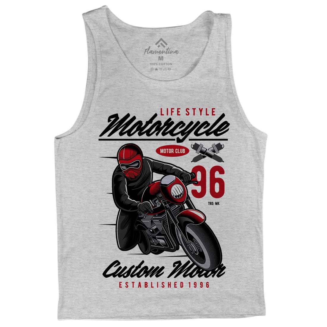 Lifestyle Mens Tank Top Vest Motorcycles C399