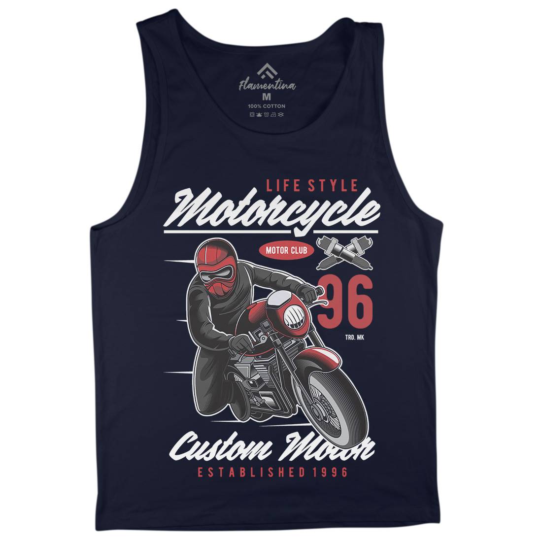 Lifestyle Mens Tank Top Vest Motorcycles C399
