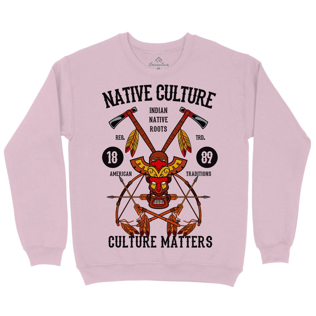 Native Culture Kids Crew Neck Sweatshirt American C401
