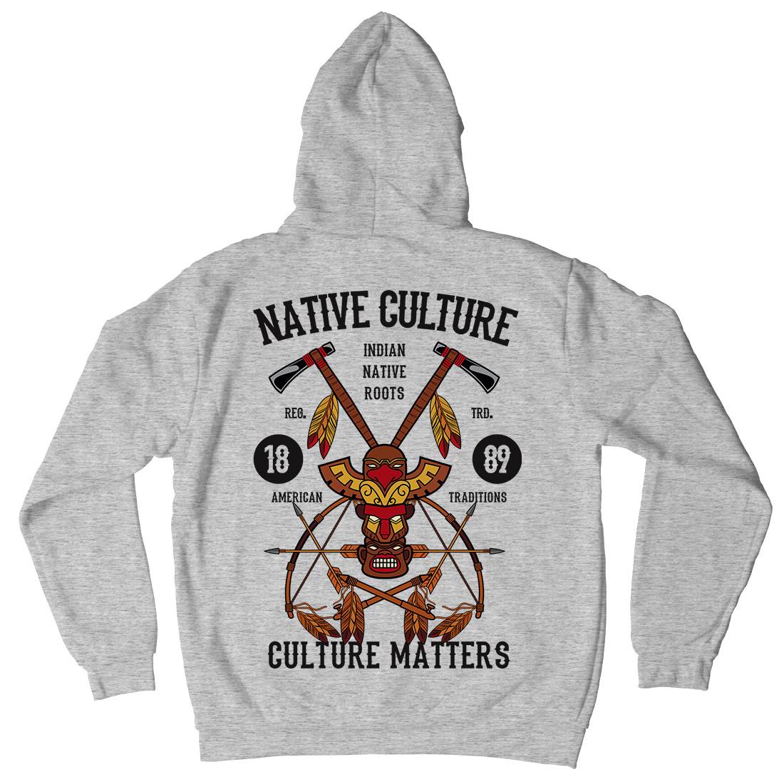 Native Culture Kids Crew Neck Hoodie American C401