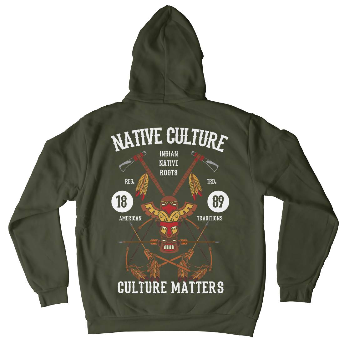 Native Culture Kids Crew Neck Hoodie American C401