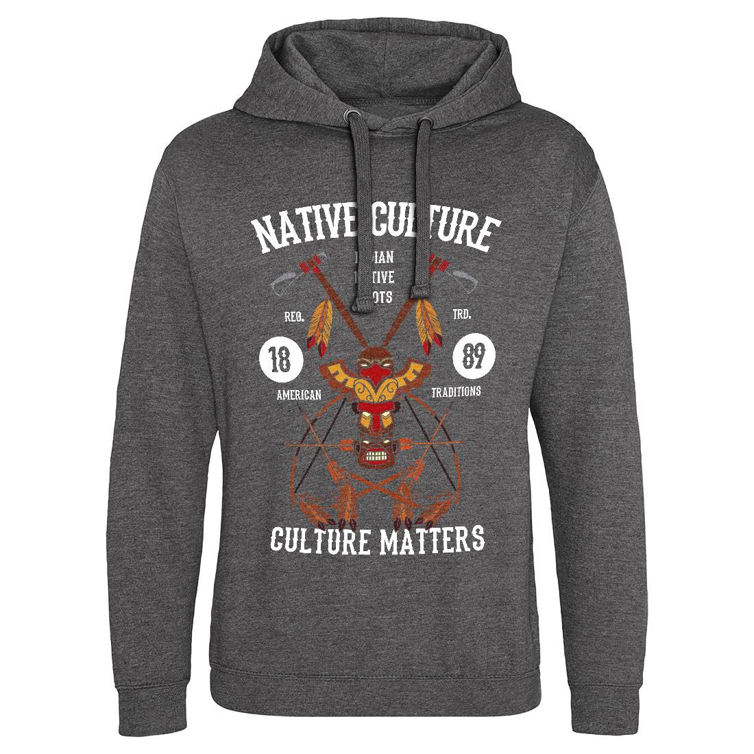 Native Culture Mens Hoodie Without Pocket American C401