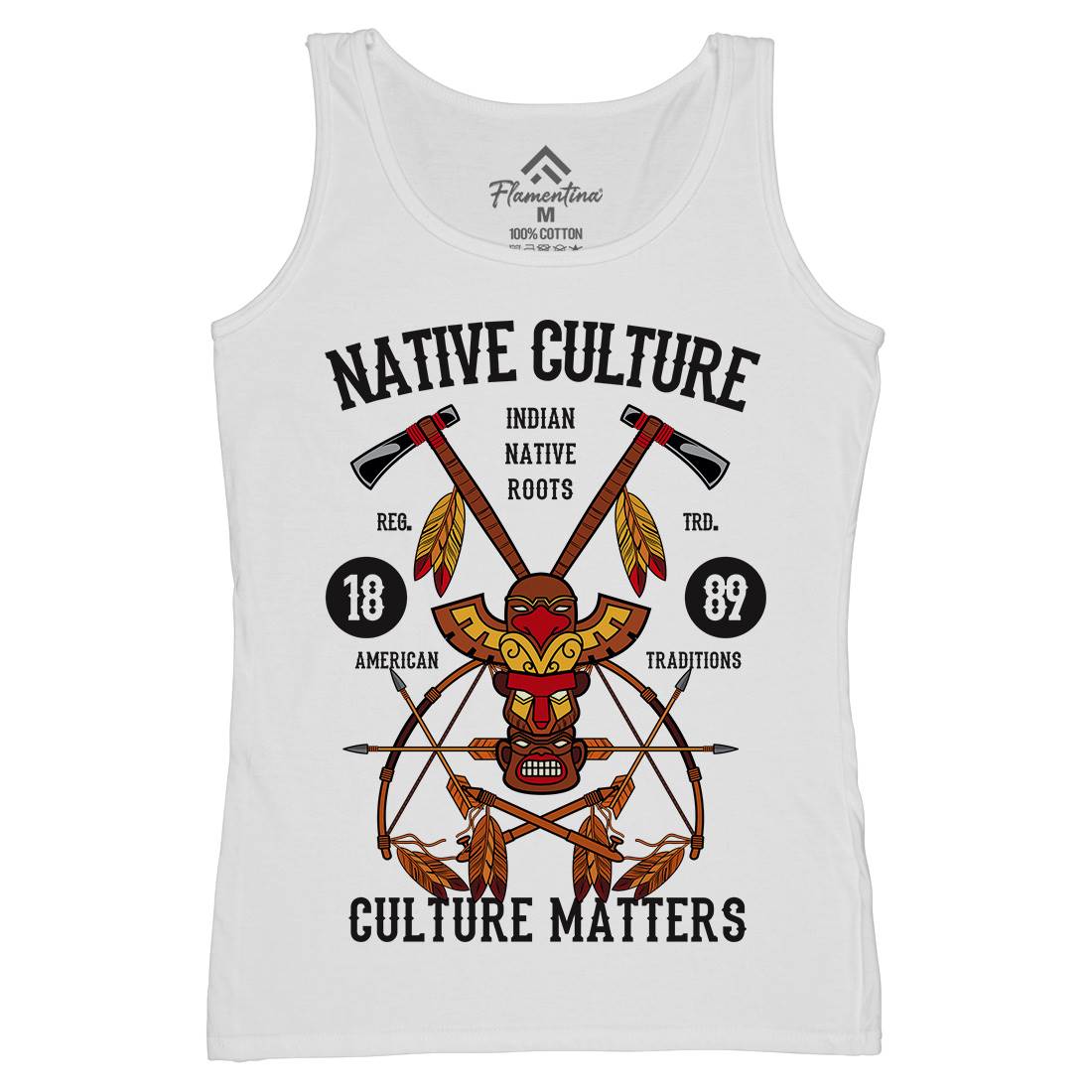 Native Culture Womens Organic Tank Top Vest American C401