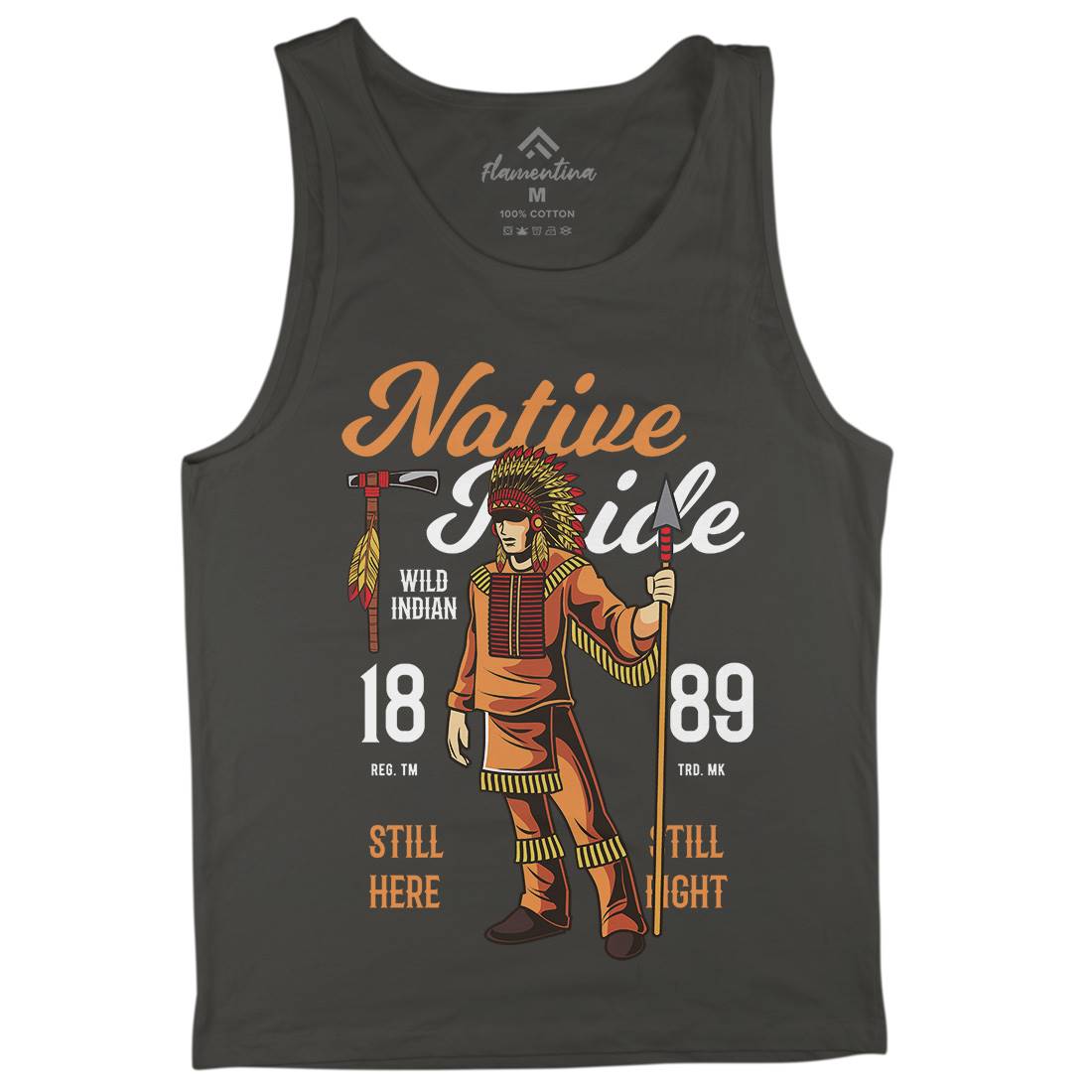 Native Pride Mens Tank Top Vest American C402