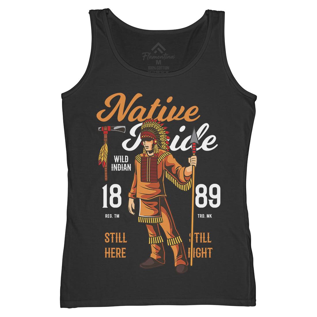 Native Pride Womens Organic Tank Top Vest American C402