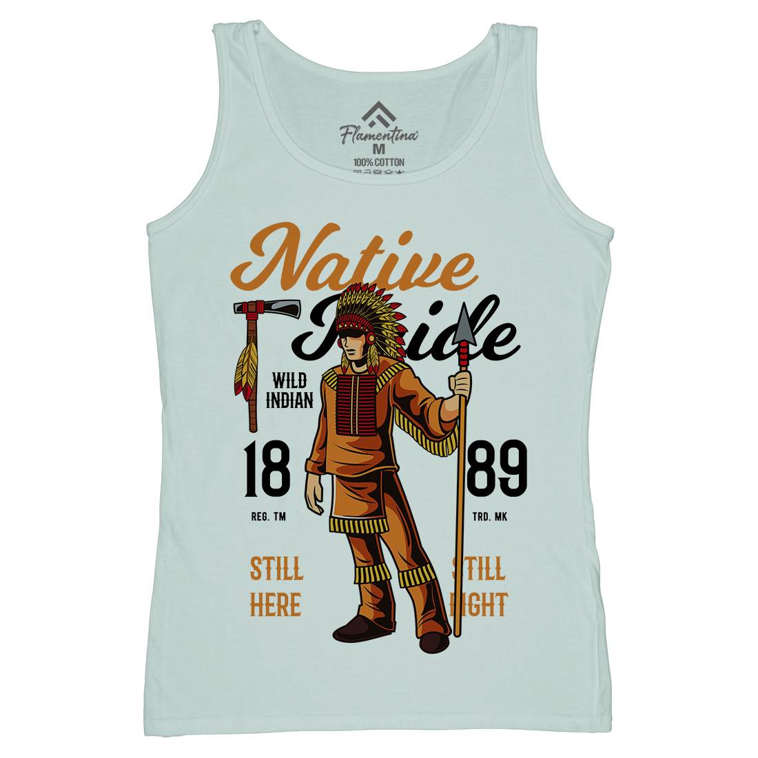 Native Pride Womens Organic Tank Top Vest American C402