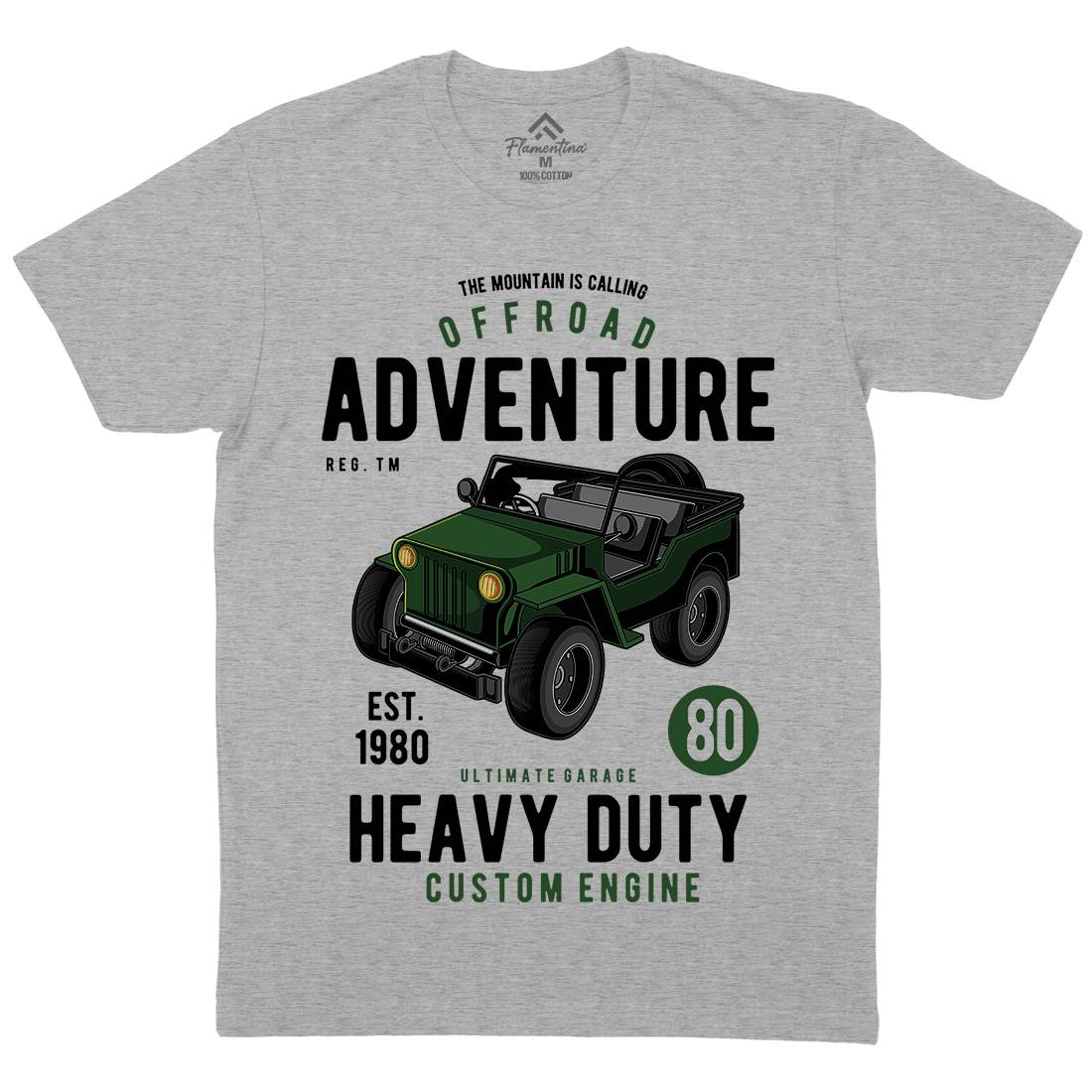 Off Road Adventure Mens Crew Neck T-Shirt Cars C405