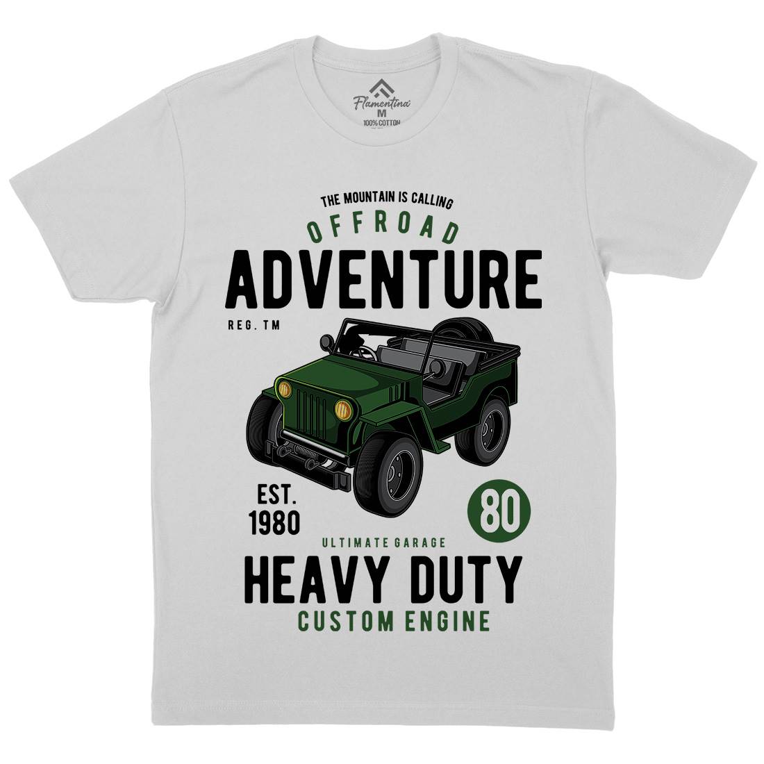Off Road Adventure Mens Crew Neck T-Shirt Cars C405