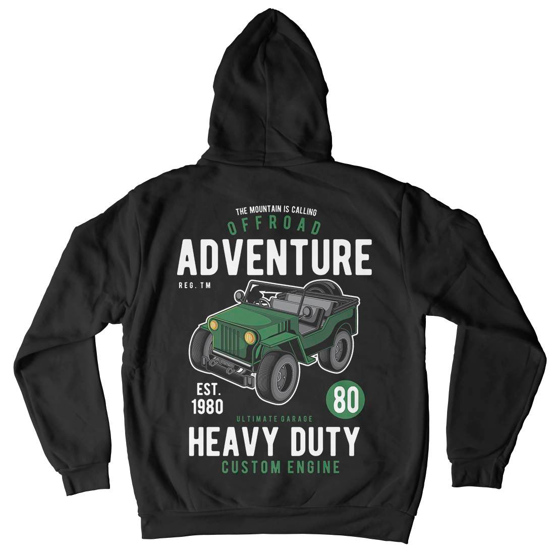 Off Road Adventure Kids Crew Neck Hoodie Cars C405