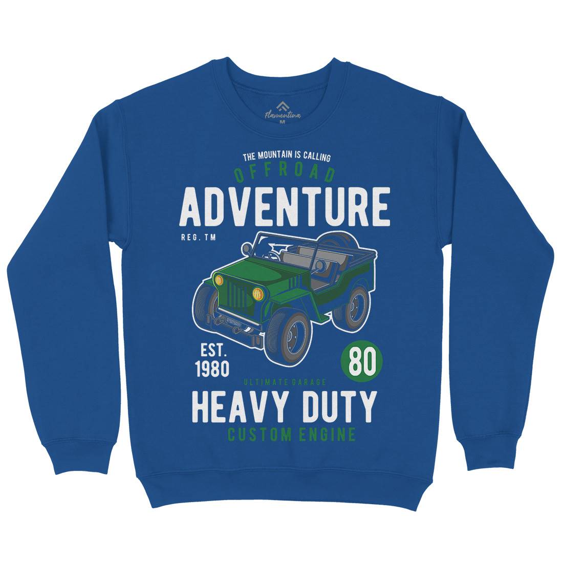 Off Road Adventure Kids Crew Neck Sweatshirt Cars C405