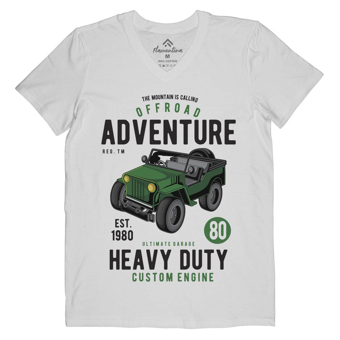 Off Road Adventure Mens V-Neck T-Shirt Cars C405