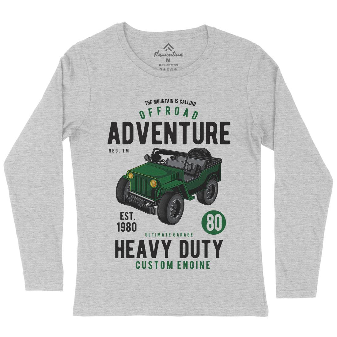 Off Road Adventure Womens Long Sleeve T-Shirt Cars C405