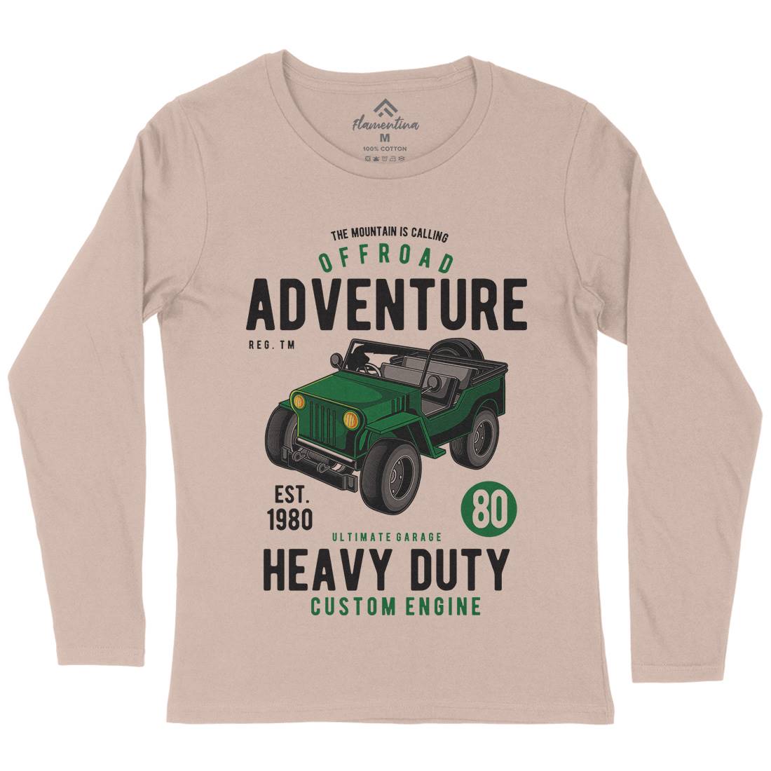Off Road Adventure Womens Long Sleeve T-Shirt Cars C405