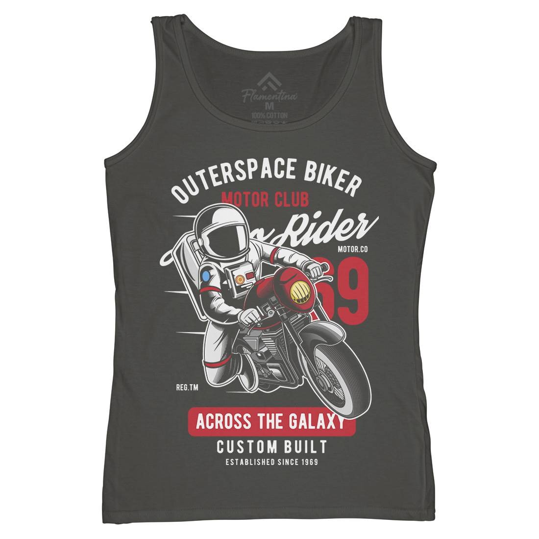 Outer Space Biker Womens Organic Tank Top Vest Space C407