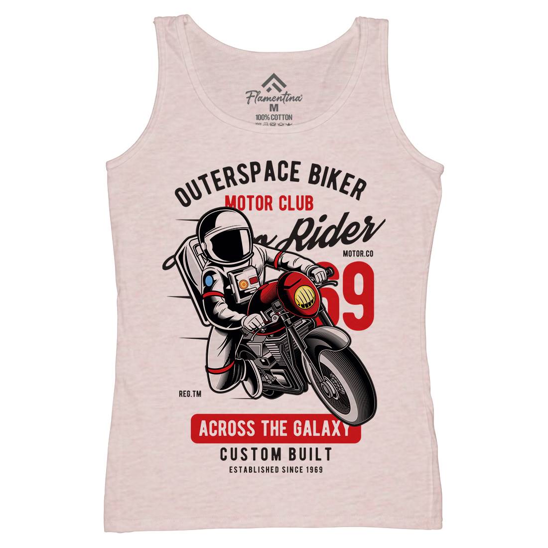 Outer Space Biker Womens Organic Tank Top Vest Space C407
