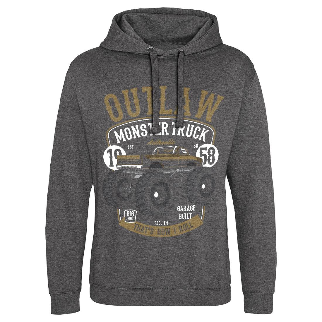 Outlaw Monster Truck Mens Hoodie Without Pocket Vehicles C408