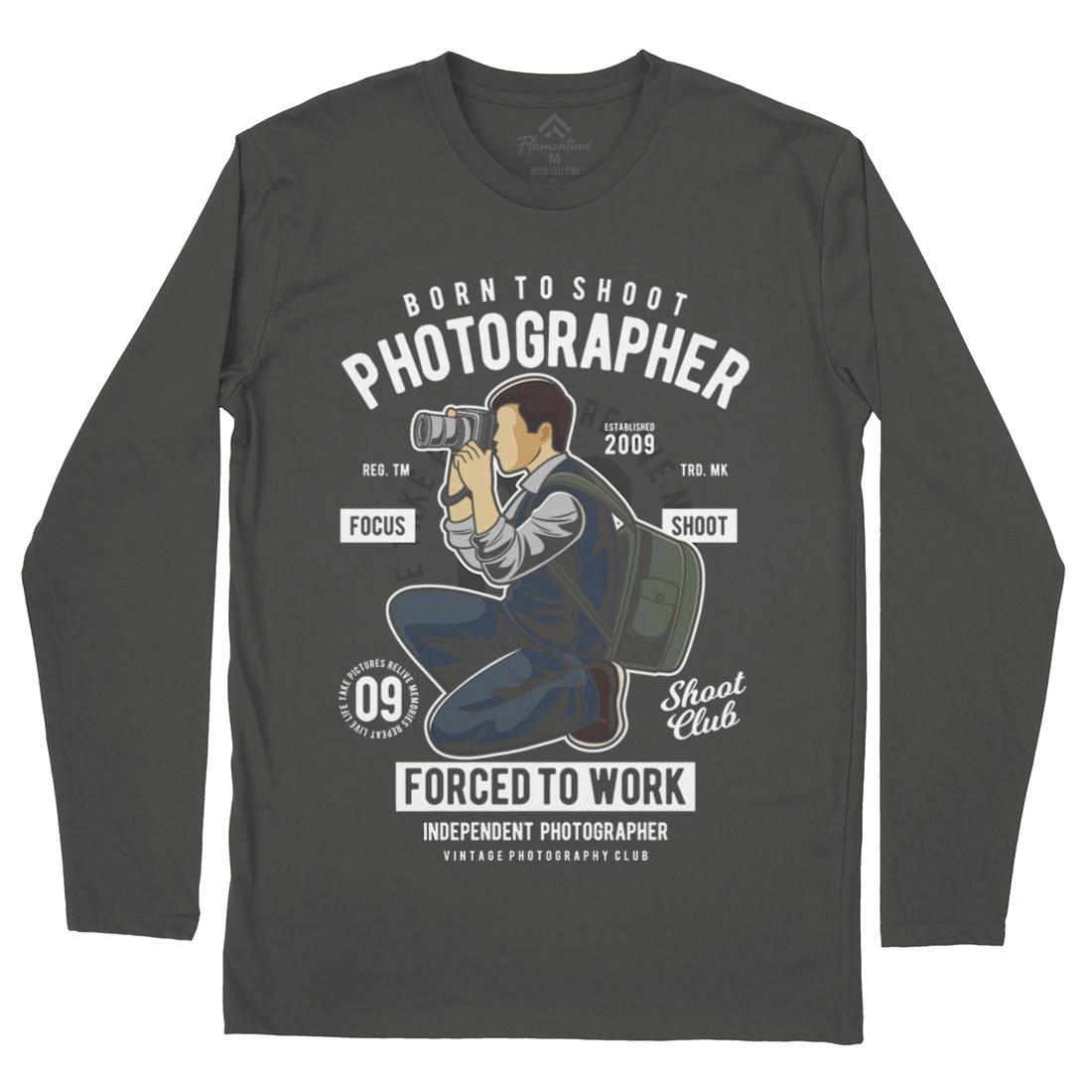 Photographer Mens Long Sleeve T-Shirt Media C413