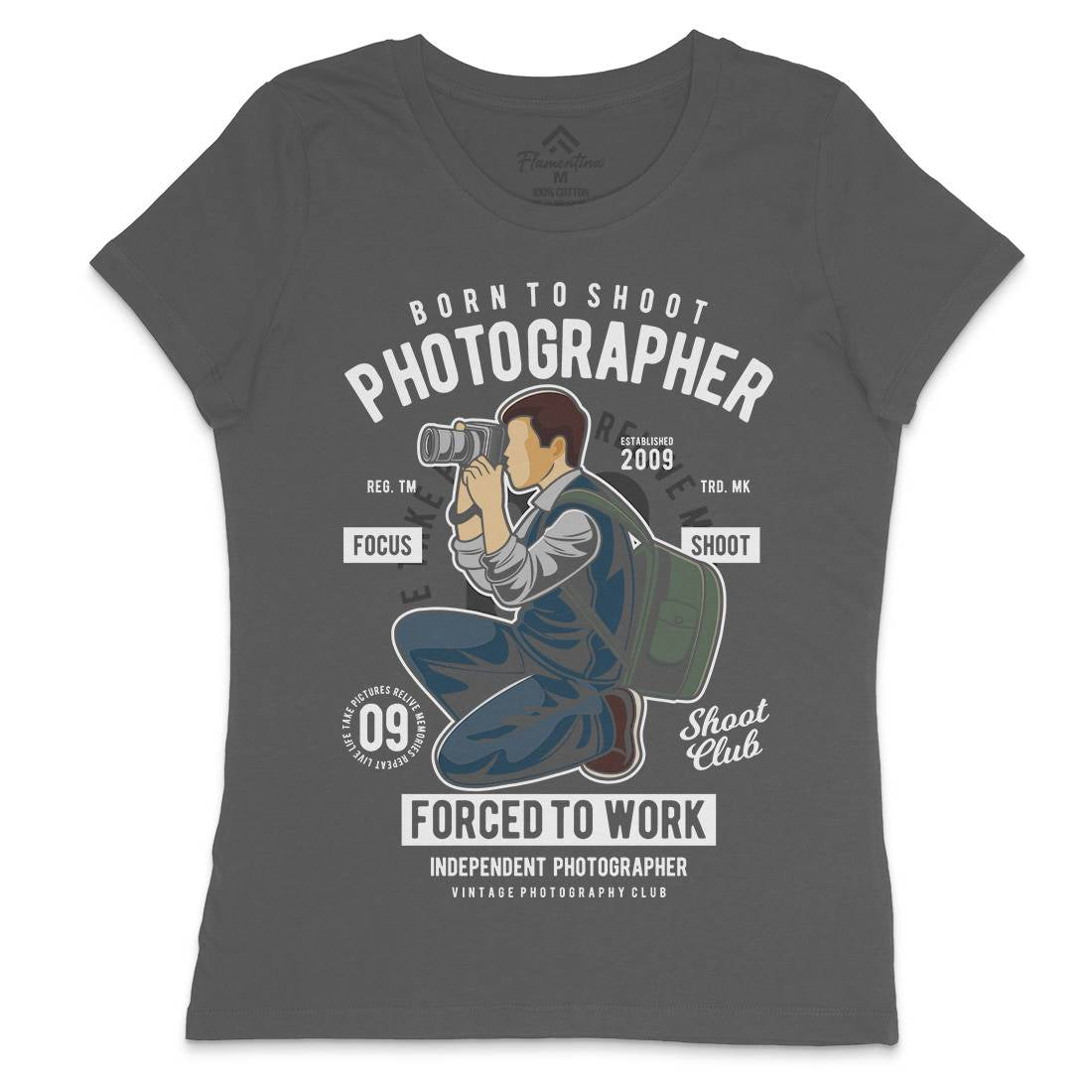 Photographer Womens Crew Neck T-Shirt Media C413