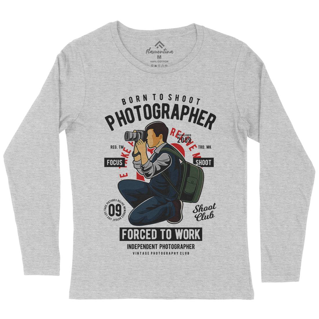Photographer Womens Long Sleeve T-Shirt Media C413