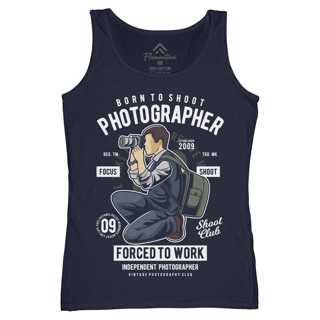Photographer Womens Organic Tank Top Vest Media C413