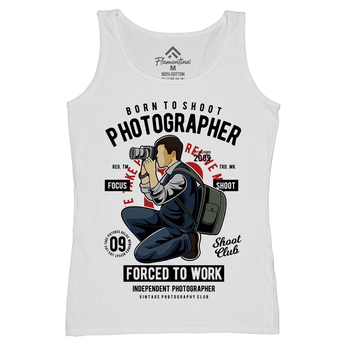 Photographer Womens Organic Tank Top Vest Media C413