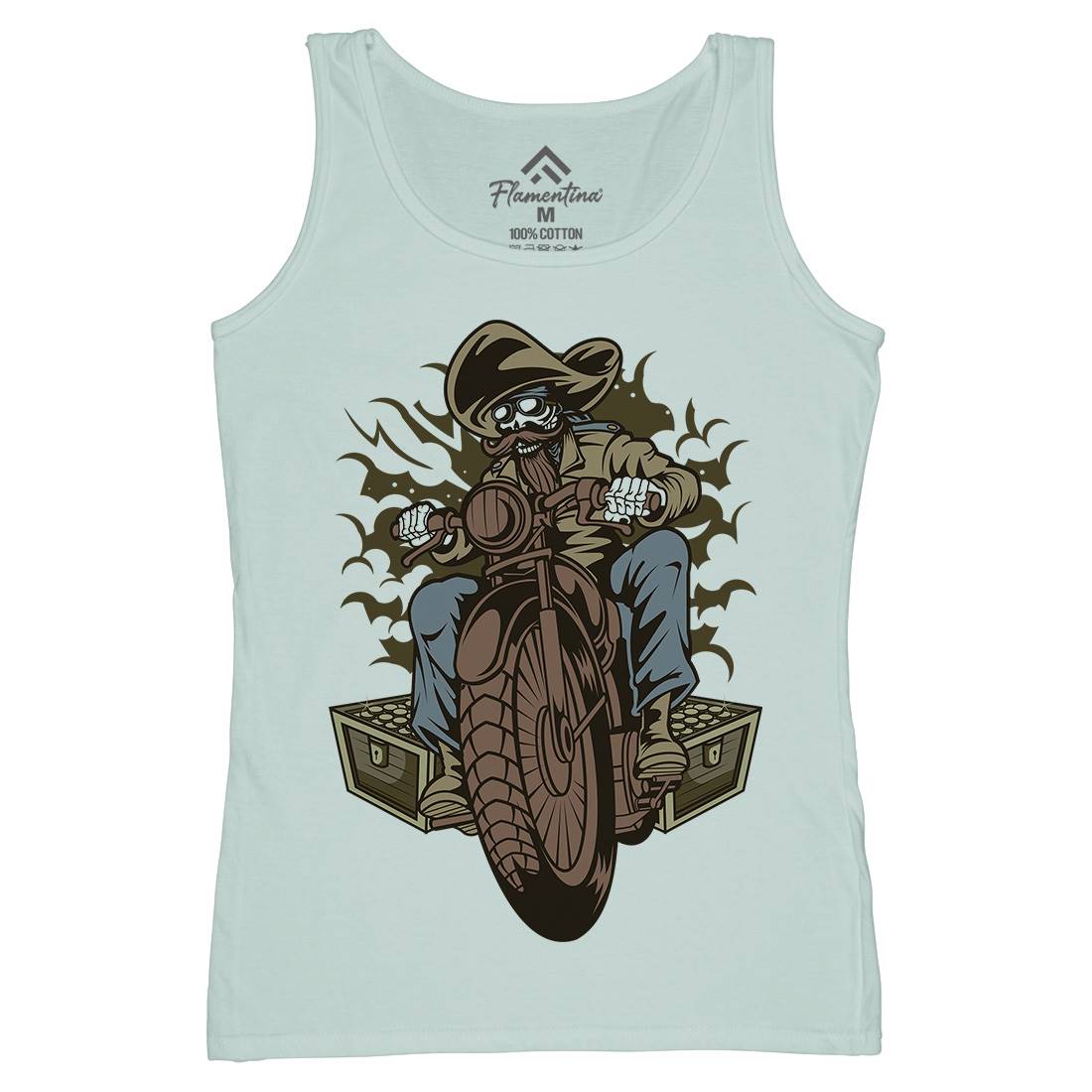 Pirate Biker Club Womens Organic Tank Top Vest Motorcycles C416