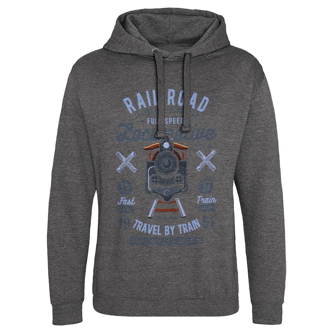 Rail Road Mens Hoodie Without Pocket Vehicles C423