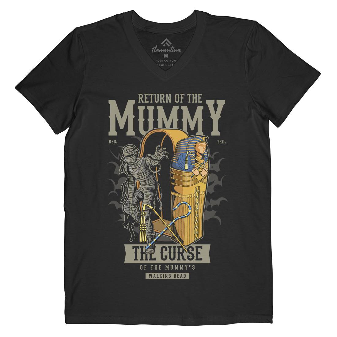 Return Of The Mummy Mens V-Neck T-Shirt Horror C425