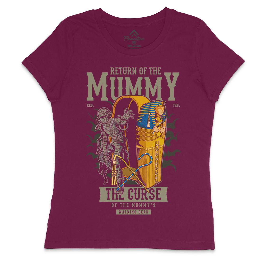 Return Of The Mummy Womens Crew Neck T-Shirt Horror C425