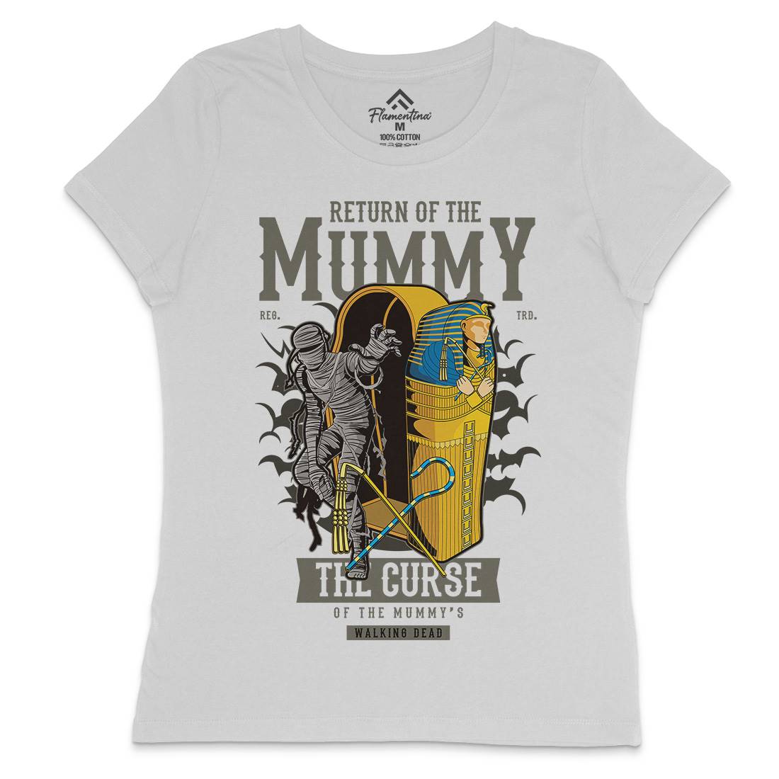 Return Of The Mummy Womens Crew Neck T-Shirt Horror C425