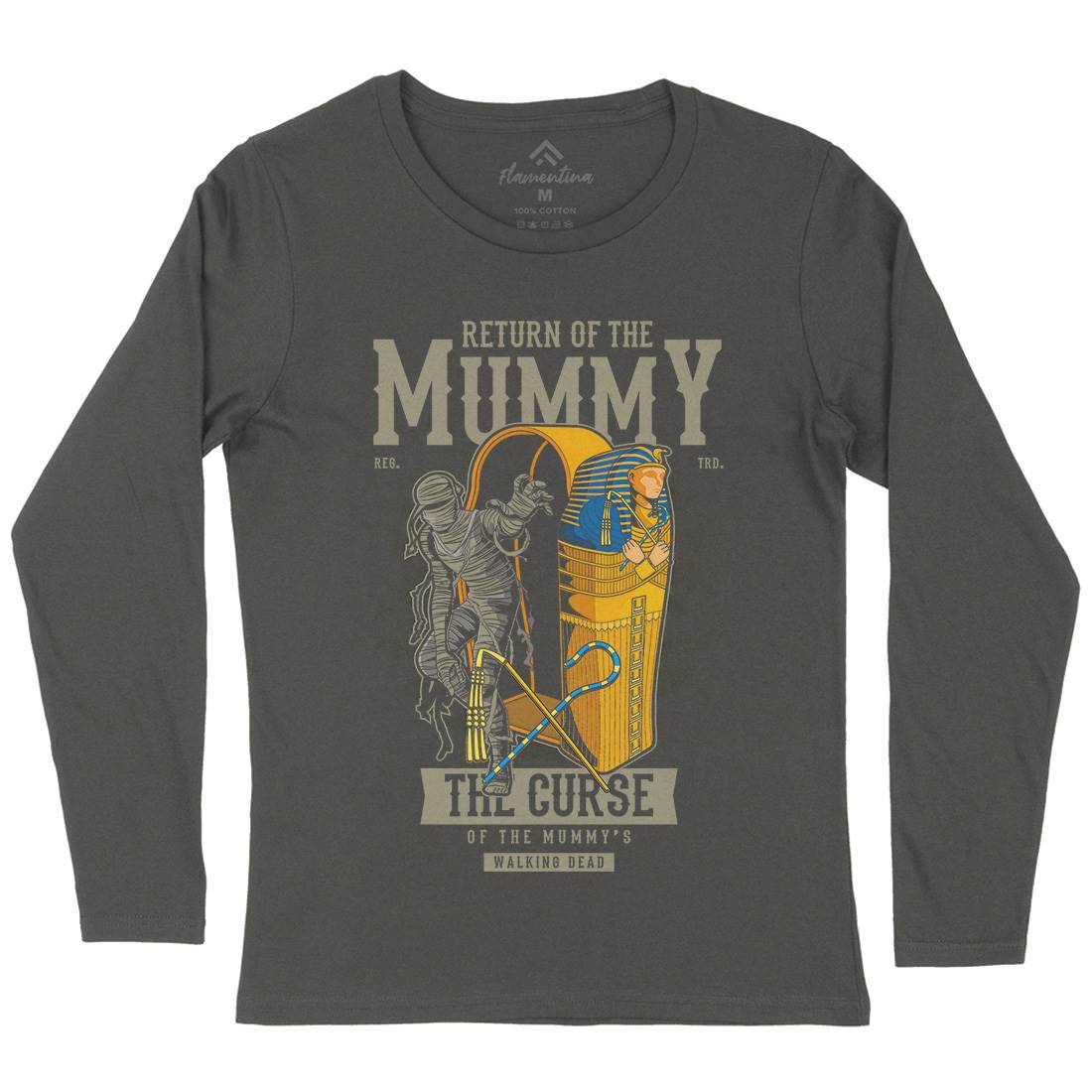 Return Of The Mummy Womens Long Sleeve T-Shirt Horror C425