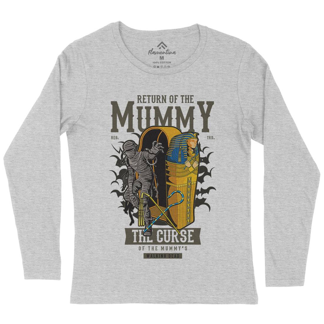 Return Of The Mummy Womens Long Sleeve T-Shirt Horror C425