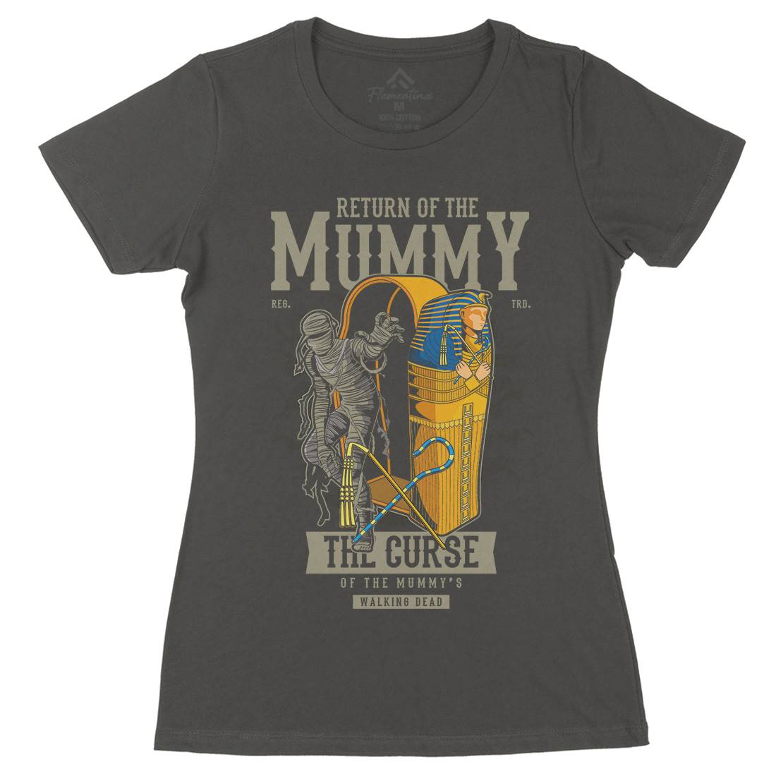 Return Of The Mummy Womens Organic Crew Neck T-Shirt Horror C425