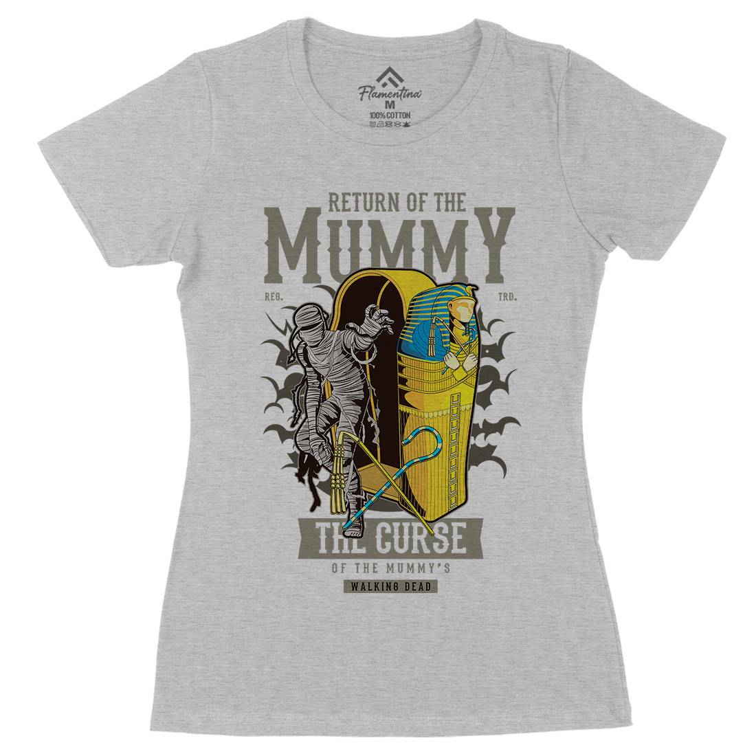 Return Of The Mummy Womens Organic Crew Neck T-Shirt Horror C425