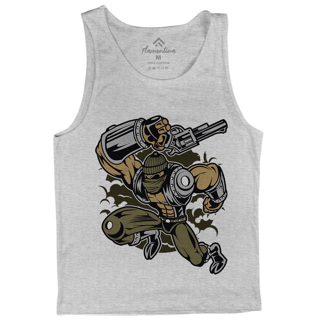 Robber Mens Tank Top Vest Retro C426