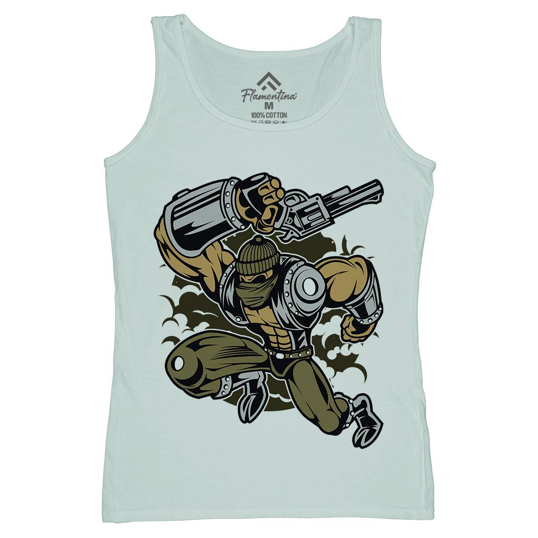 Robber Womens Organic Tank Top Vest Retro C426