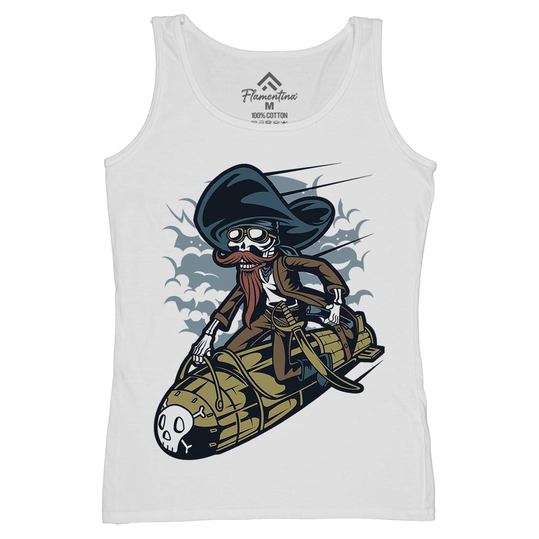 Rocket Rider Womens Organic Tank Top Vest Army C428