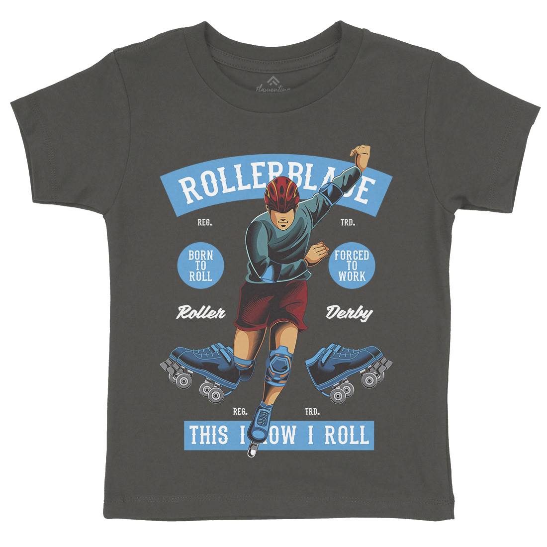 Rollerblade Kids Crew Neck T-Shirt Skate C429