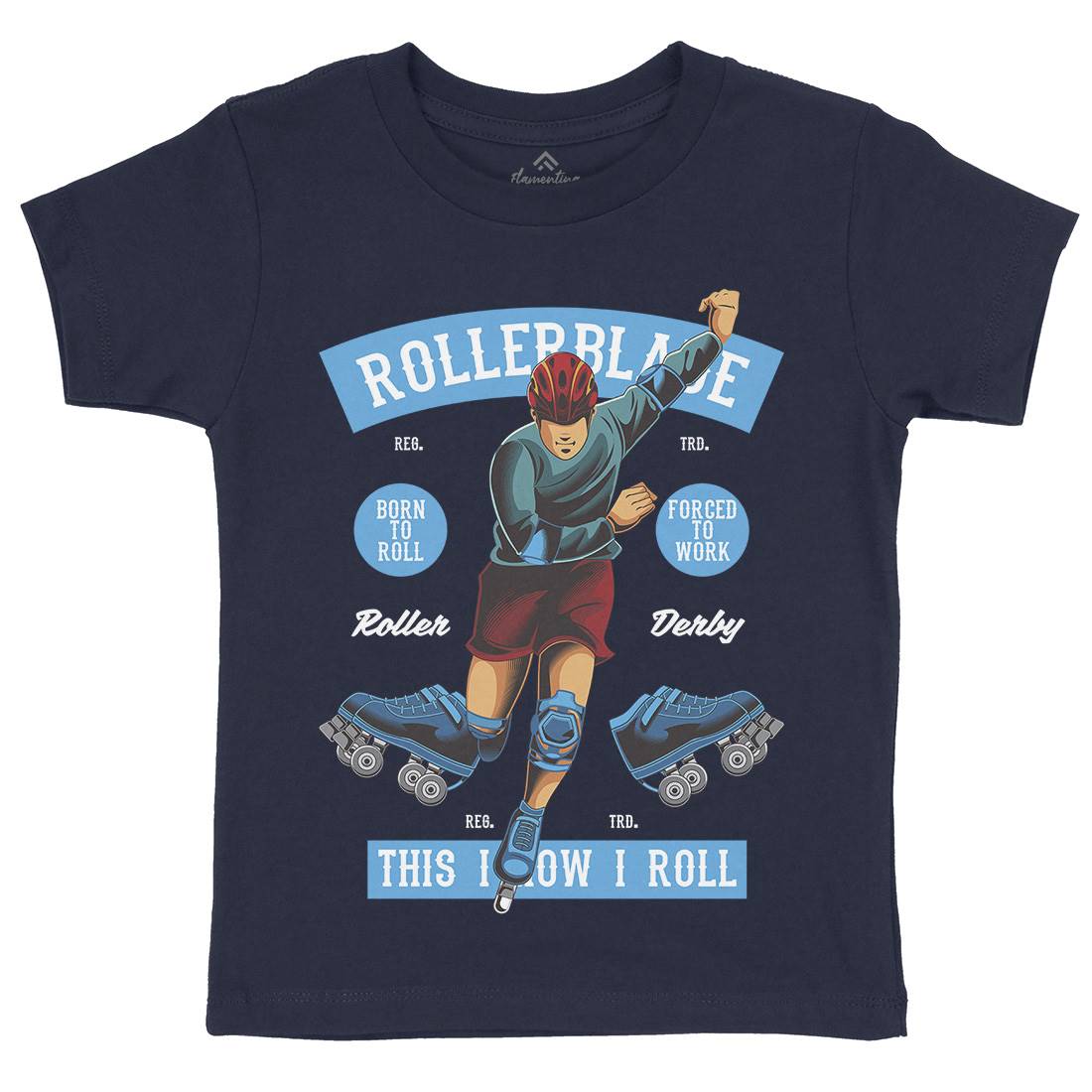 Rollerblade Kids Organic Crew Neck T-Shirt Skate C429