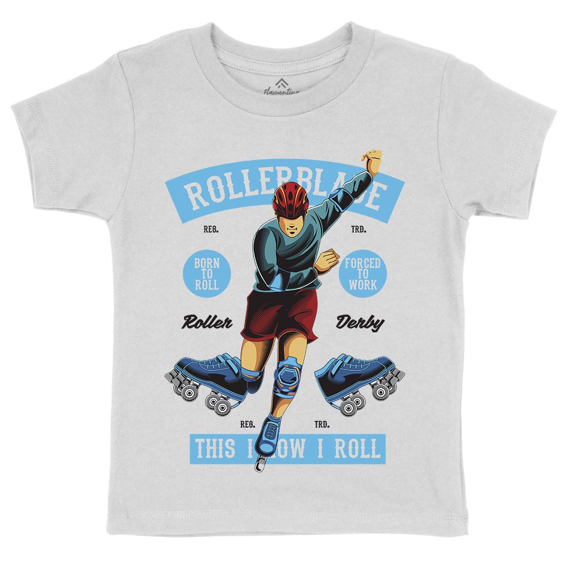 Rollerblade Kids Crew Neck T-Shirt Skate C429
